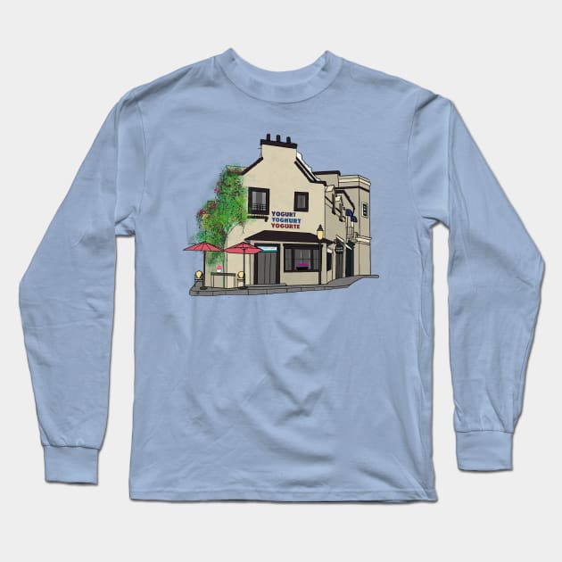 The Good Place Yogurt Shop Long Sleeve T-Shirt by BasicBeach